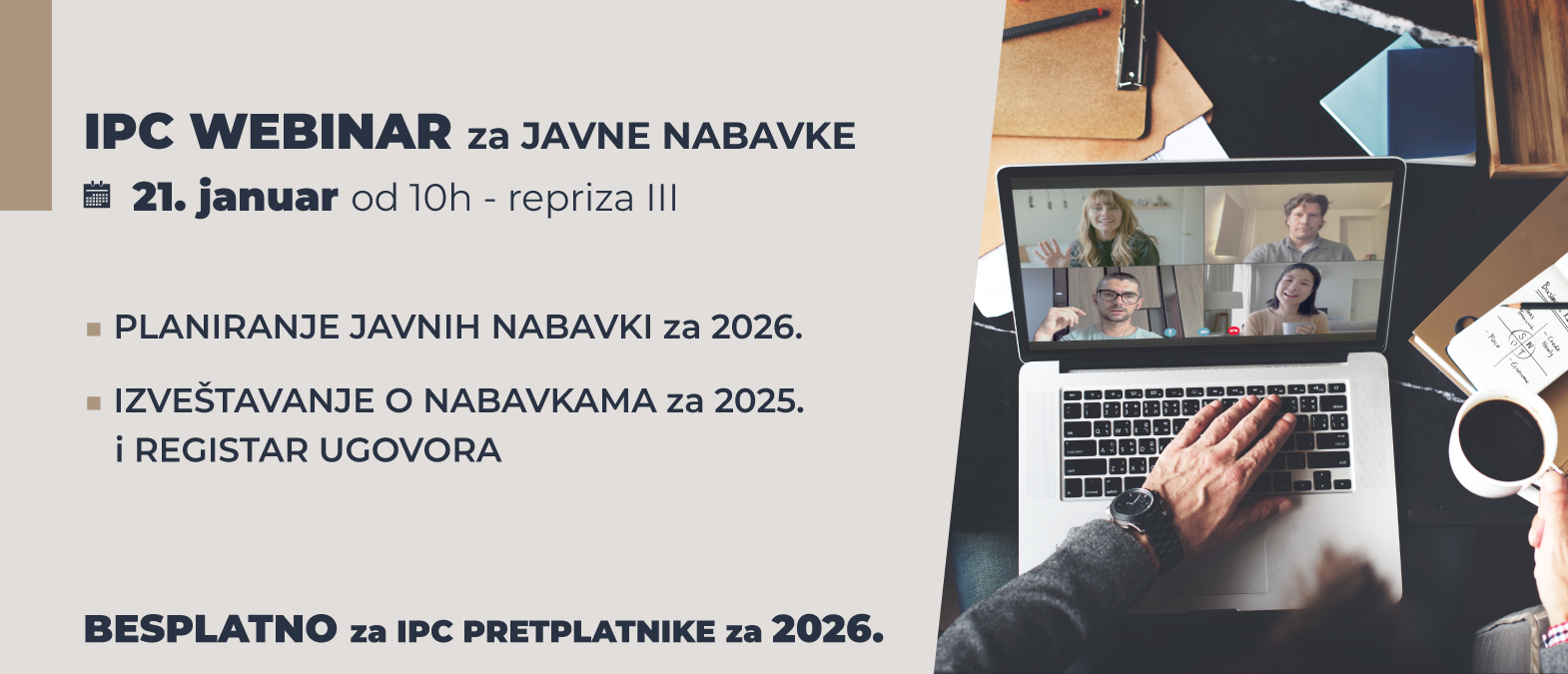 IPC WEBINAR za JAVNE NABAVKE